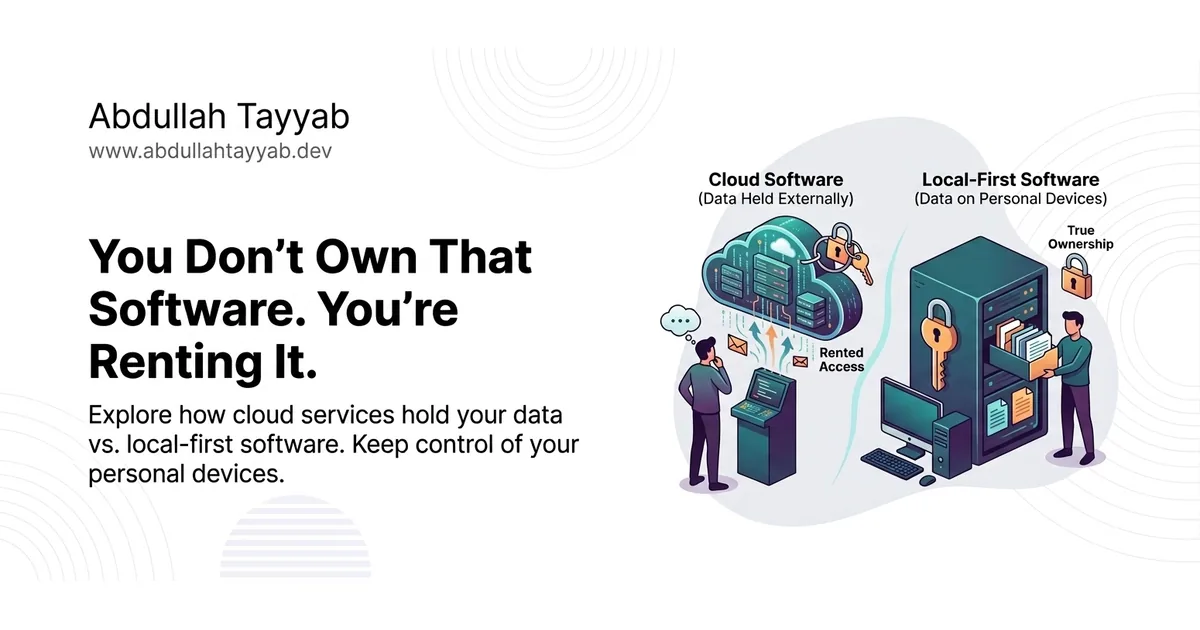 Cloud-based versus offline-first: where your data actually lives, and who controls access to it